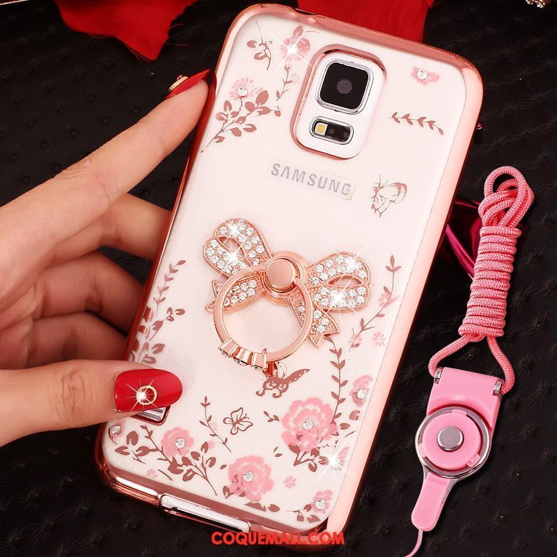 Étui Samsung Galaxy Note 4 Ornements Suspendus Étoile Téléphone Portable, Coque Samsung Galaxy Note 4 Charmant Or