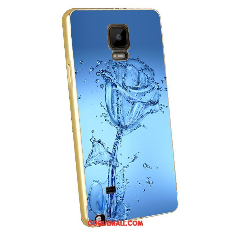 Étui Samsung Galaxy Note 4 Placage Métal Gaufrage, Coque Samsung Galaxy Note 4 Protection Border