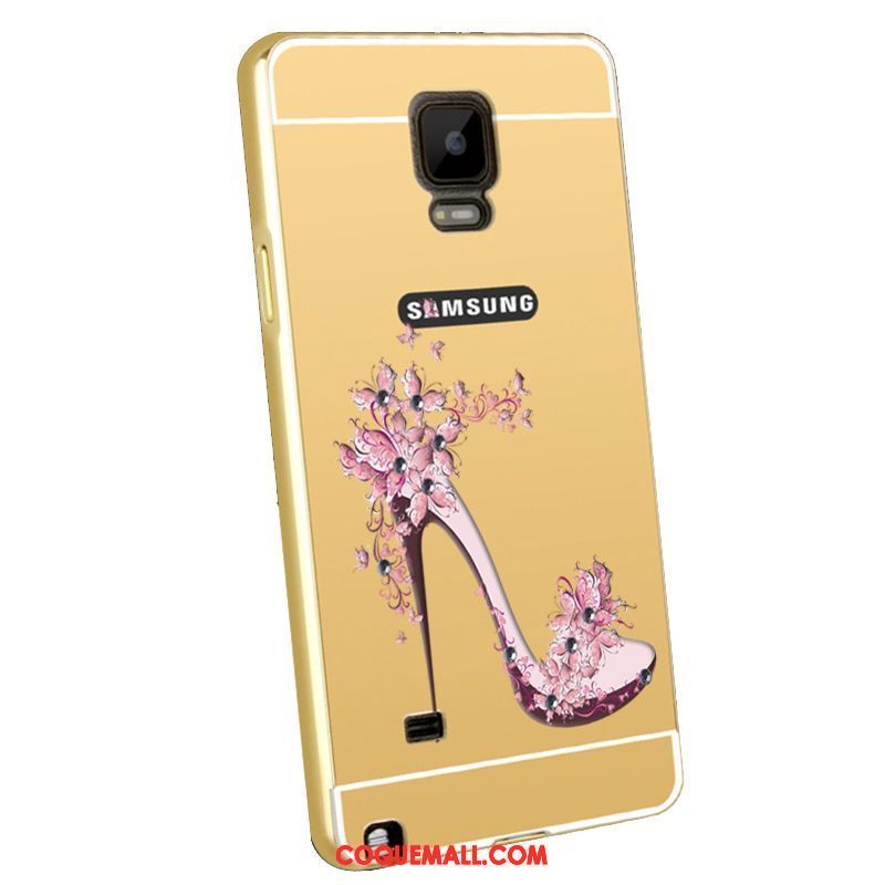 Étui Samsung Galaxy Note 4 Placage Métal Gaufrage, Coque Samsung Galaxy Note 4 Protection Border