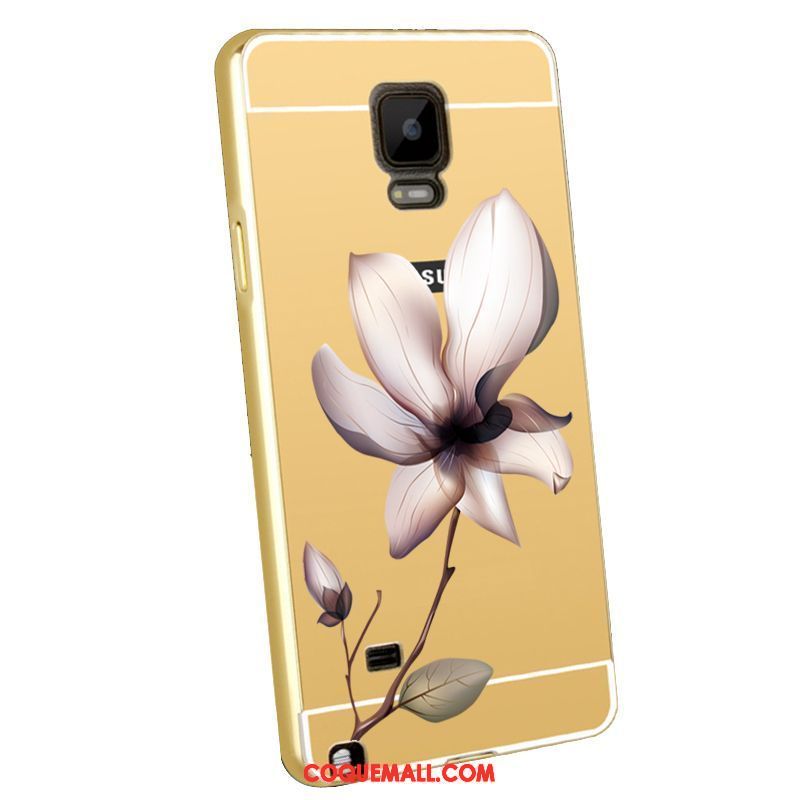 Étui Samsung Galaxy Note 4 Placage Métal Gaufrage, Coque Samsung Galaxy Note 4 Protection Border