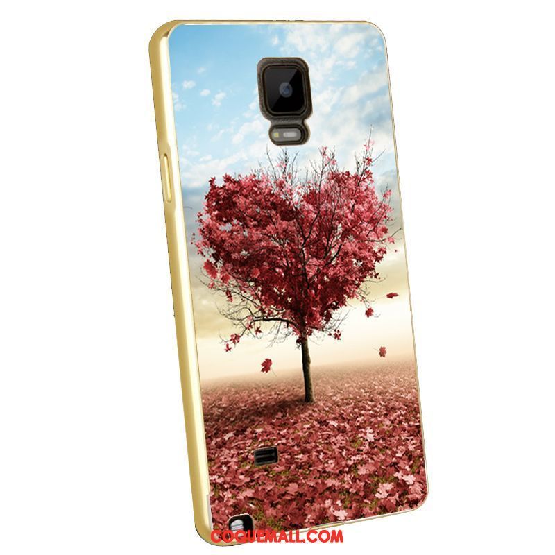 Étui Samsung Galaxy Note 4 Placage Métal Gaufrage, Coque Samsung Galaxy Note 4 Protection Border