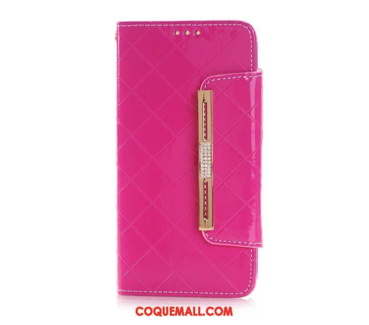 Étui Samsung Galaxy Note 4 Portefeuille Téléphone Portable Étui En Cuir, Coque Samsung Galaxy Note 4 Noir Losange