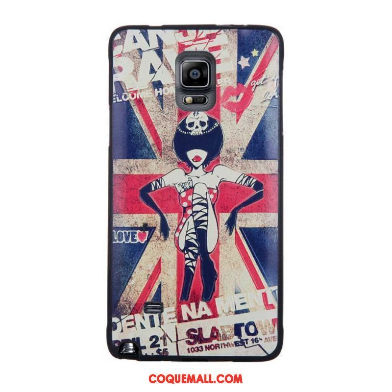 Étui Samsung Galaxy Note 4 Protection Fluide Doux Silicone, Coque Samsung Galaxy Note 4 Incassable Dessin Animé