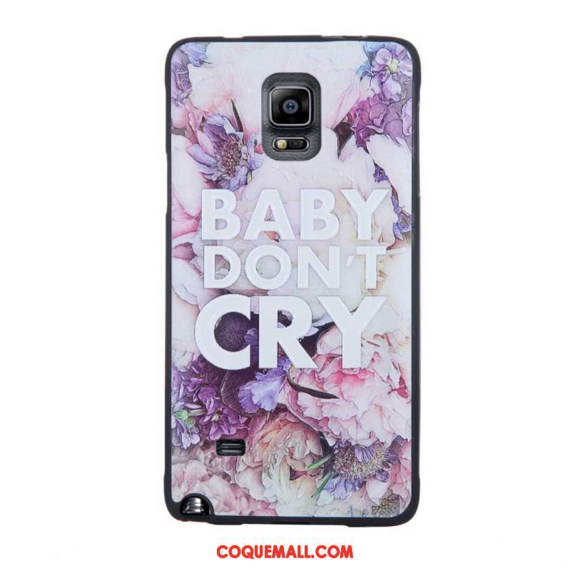 Étui Samsung Galaxy Note 4 Protection Fluide Doux Silicone, Coque Samsung Galaxy Note 4 Incassable Dessin Animé