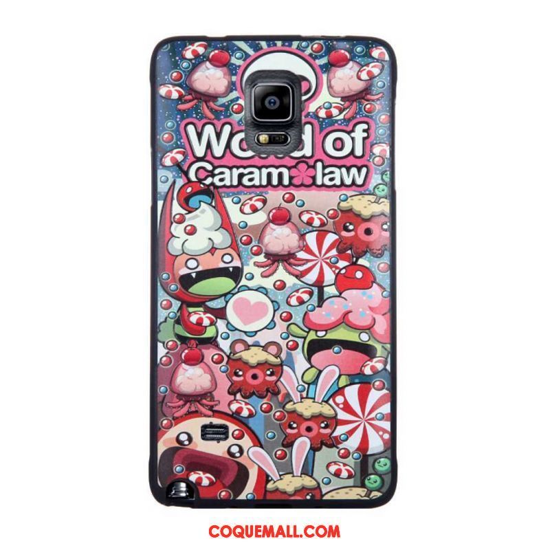 Étui Samsung Galaxy Note 4 Protection Fluide Doux Silicone, Coque Samsung Galaxy Note 4 Incassable Dessin Animé