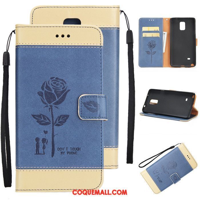 Étui Samsung Galaxy Note 4 Protection Or Tendance, Coque Samsung Galaxy Note 4 Clamshell Étoile