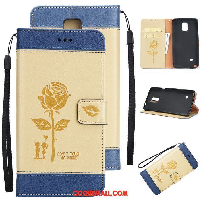 Étui Samsung Galaxy Note 4 Protection Or Tendance, Coque Samsung Galaxy Note 4 Clamshell Étoile