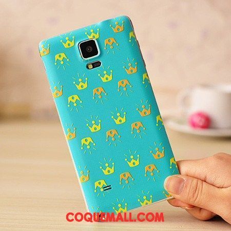 Étui Samsung Galaxy Note 4 Protection Peinture Très Mince, Coque Samsung Galaxy Note 4 Gaufrage Téléphone Portable