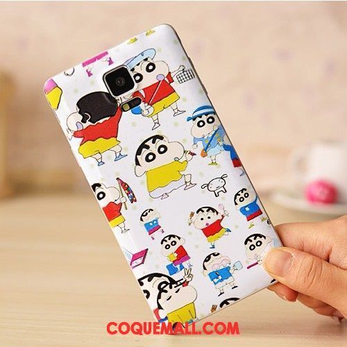 Étui Samsung Galaxy Note 4 Protection Peinture Très Mince, Coque Samsung Galaxy Note 4 Gaufrage Téléphone Portable