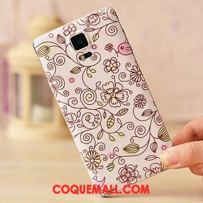 Étui Samsung Galaxy Note 4 Protection Peinture Très Mince, Coque Samsung Galaxy Note 4 Gaufrage Téléphone Portable