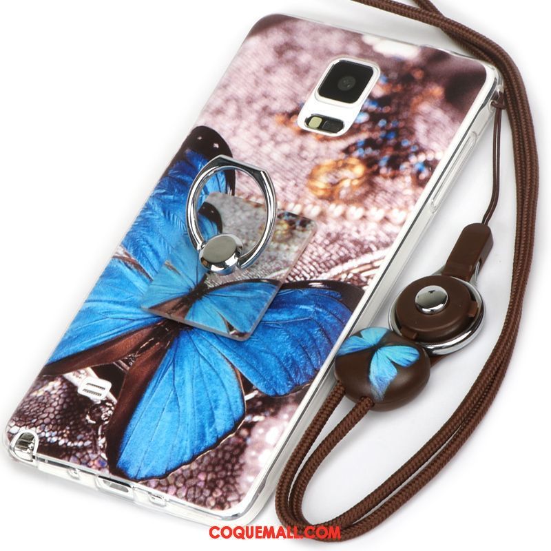 Étui Samsung Galaxy Note 4 Silicone Vert Fluide Doux, Coque Samsung Galaxy Note 4 Tendance Étoile