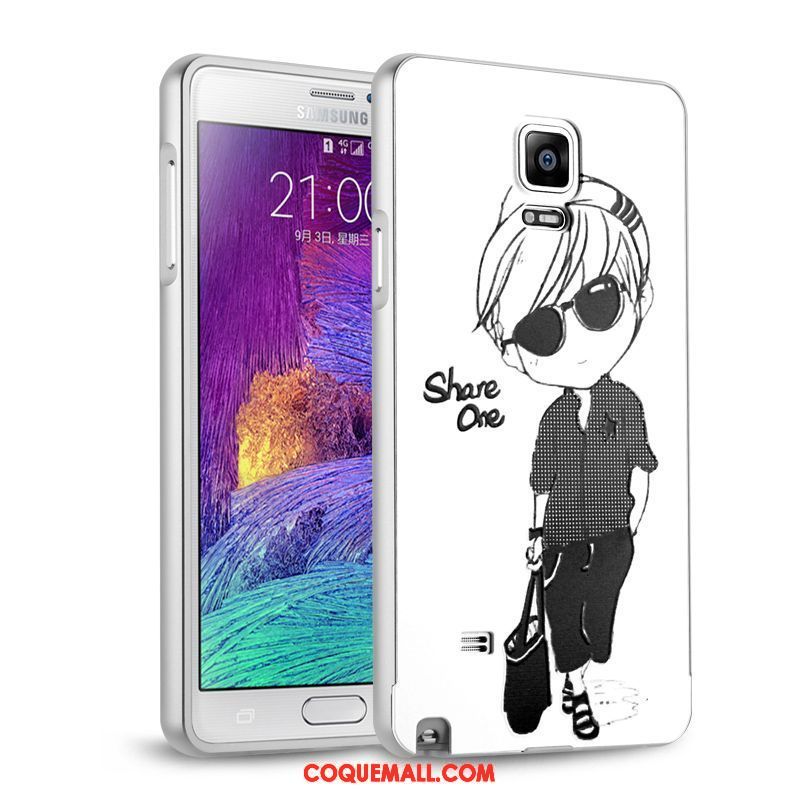 Étui Samsung Galaxy Note 4 Tendance Téléphone Portable Protection, Coque Samsung Galaxy Note 4 Border Rose