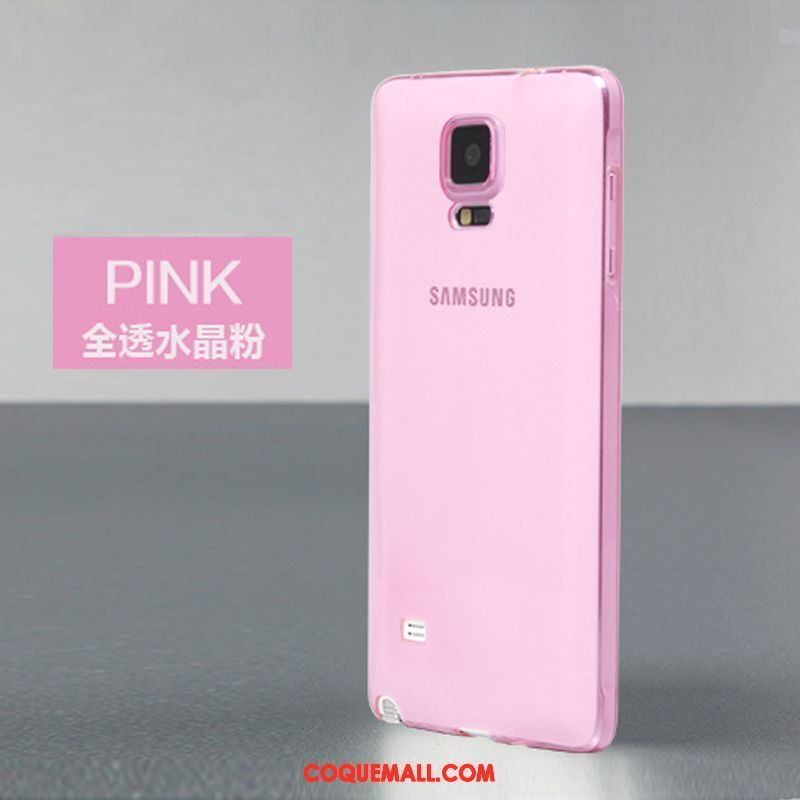 Étui Samsung Galaxy Note 4 Très Mince Transparent Téléphone Portable, Coque Samsung Galaxy Note 4 Silicone Or