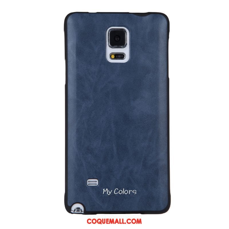 Étui Samsung Galaxy Note 4 Téléphone Portable Business Protection, Coque Samsung Galaxy Note 4 Similicuir Fluide Doux