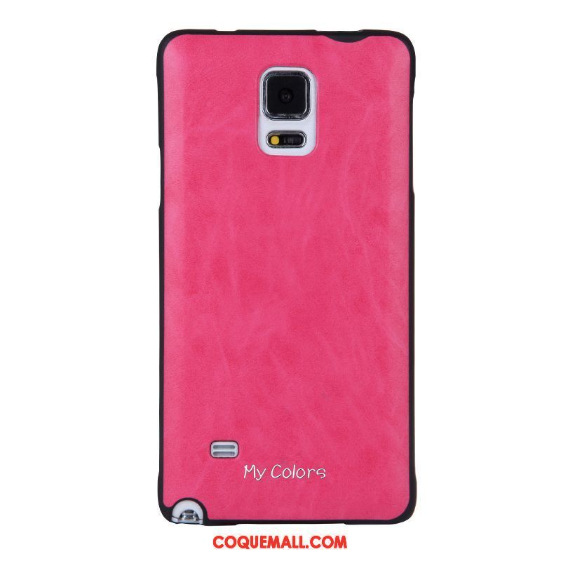 Étui Samsung Galaxy Note 4 Téléphone Portable Business Protection, Coque Samsung Galaxy Note 4 Similicuir Fluide Doux