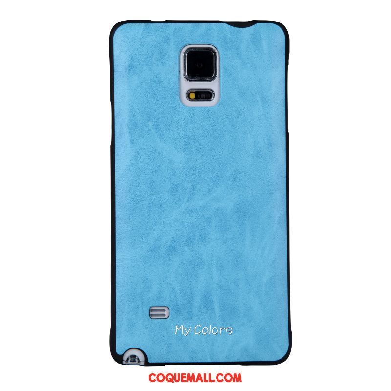 Étui Samsung Galaxy Note 4 Téléphone Portable Business Protection, Coque Samsung Galaxy Note 4 Similicuir Fluide Doux