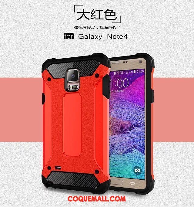 Étui Samsung Galaxy Note 4 Étoile Incassable Protection, Coque Samsung Galaxy Note 4 Tout Compris Or