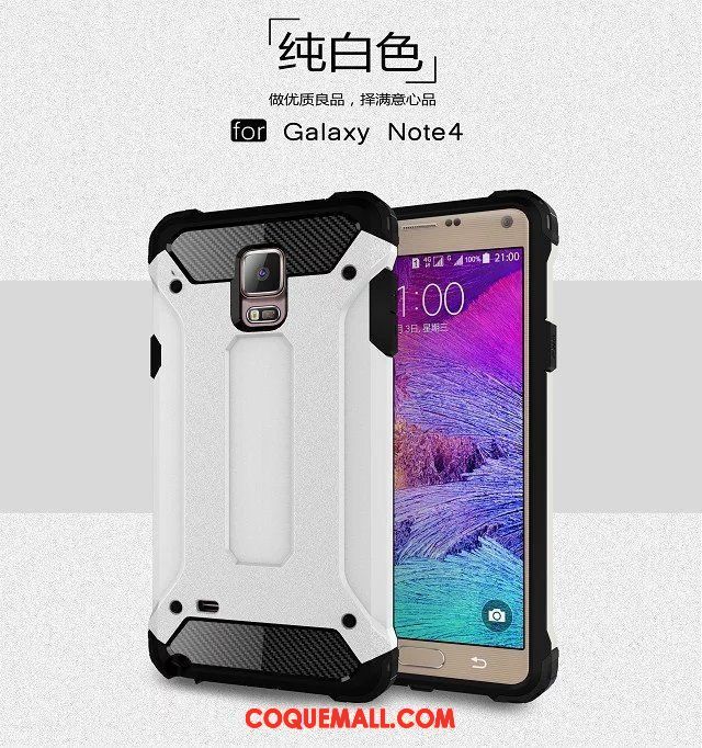 Étui Samsung Galaxy Note 4 Étoile Incassable Protection, Coque Samsung Galaxy Note 4 Tout Compris Or