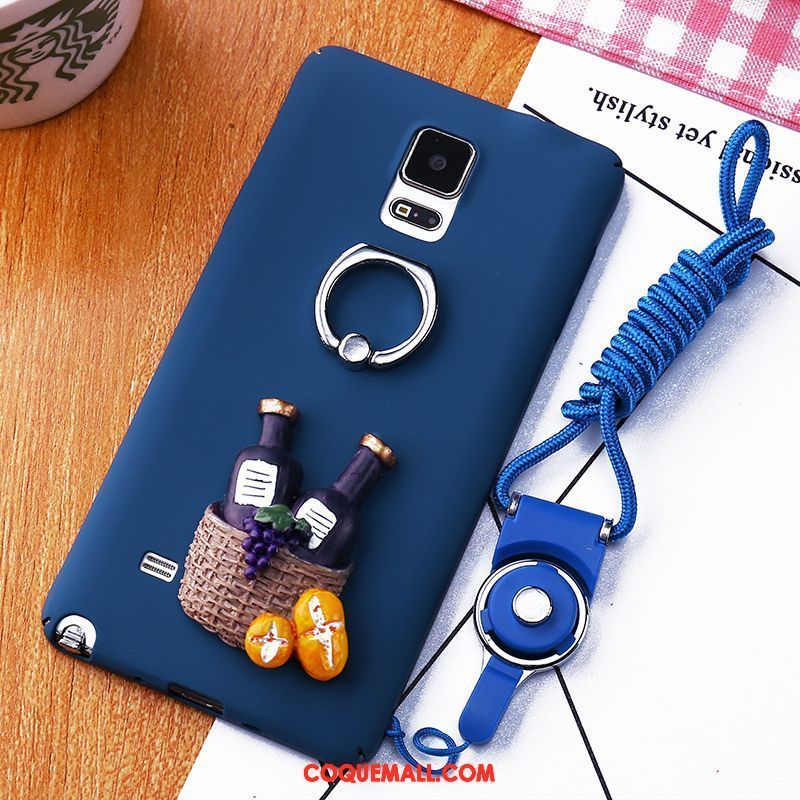 Étui Samsung Galaxy Note 4 Étoile Nouveau Incassable, Coque Samsung Galaxy Note 4 Bleu Délavé En Daim