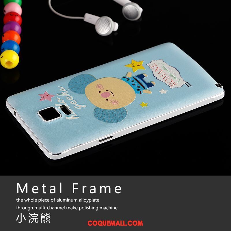 Étui Samsung Galaxy Note 4 Étoile Peinture Téléphone Portable, Coque Samsung Galaxy Note 4 Gaufrage Bleu