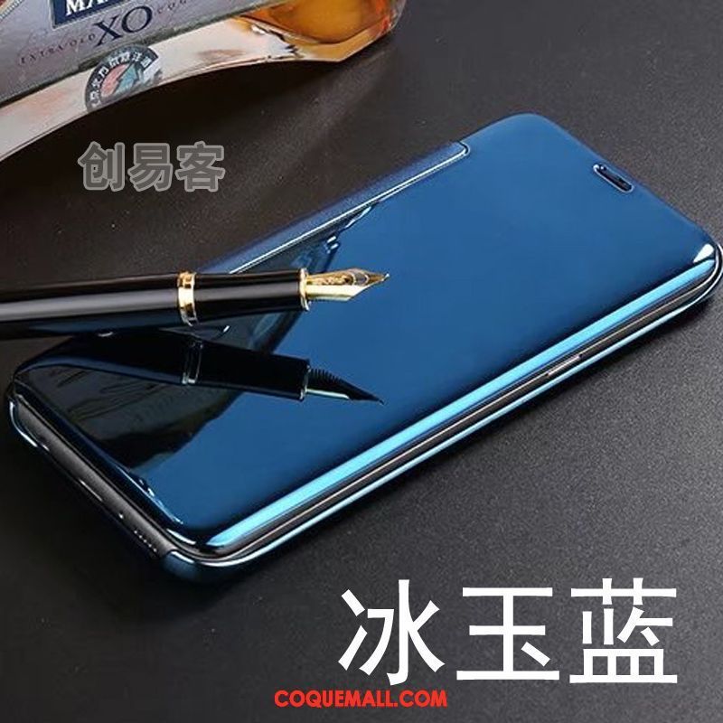 Étui Samsung Galaxy Note 4 Étui En Cuir Protection Or, Coque Samsung Galaxy Note 4 Miroir Étoile