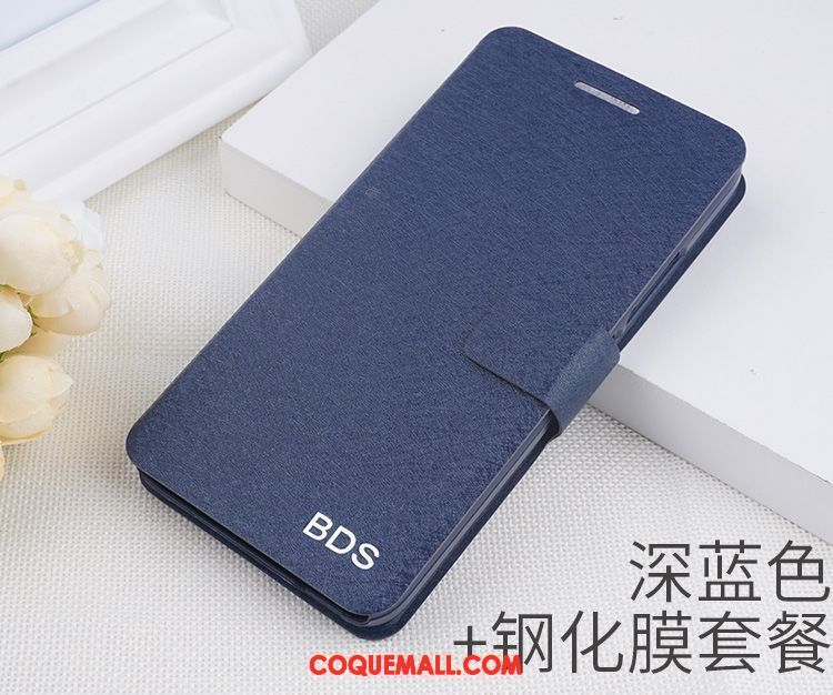 Étui Samsung Galaxy Note 4 Étui En Cuir Étoile Bleu, Coque Samsung Galaxy Note 4 Téléphone Portable Incassable