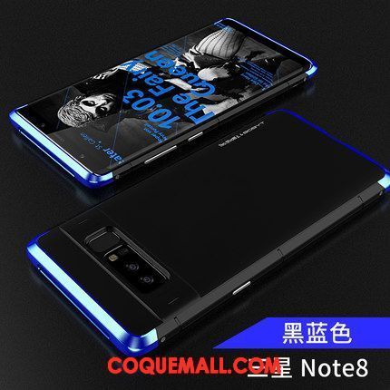 Étui Samsung Galaxy Note 8 Bleu Téléphone Portable Très Mince, Coque Samsung Galaxy Note 8 Étoile Délavé En Daim