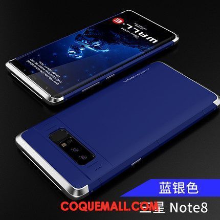 Étui Samsung Galaxy Note 8 Bleu Téléphone Portable Très Mince, Coque Samsung Galaxy Note 8 Étoile Délavé En Daim