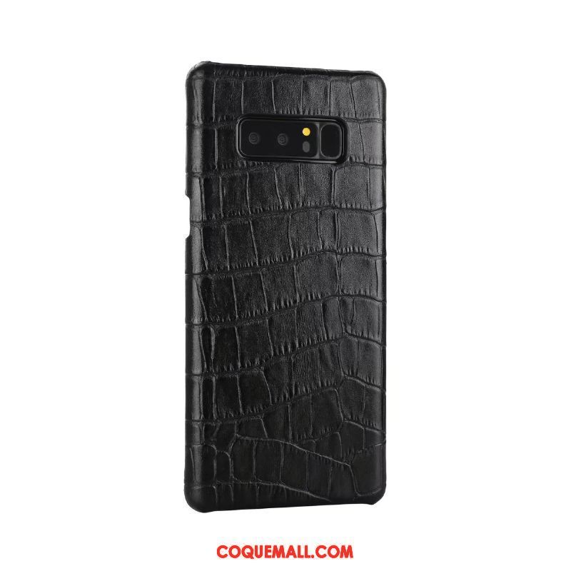 Étui Samsung Galaxy Note 8 Cuir Véritable Étui En Cuir Étoile, Coque Samsung Galaxy Note 8 Téléphone Portable Luxe