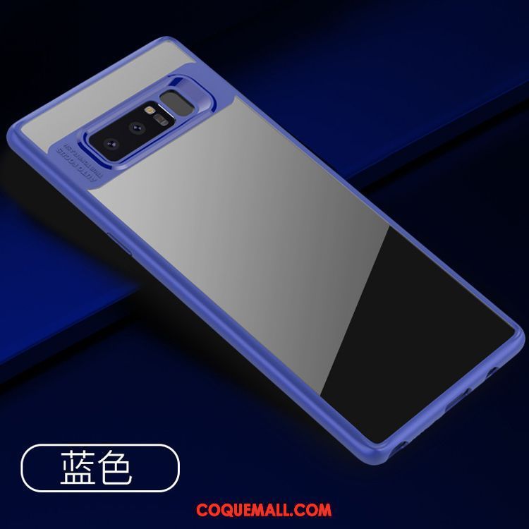 Étui Samsung Galaxy Note 8 Délavé En Daim Border Créatif, Coque Samsung Galaxy Note 8 Fluide Doux Blanc