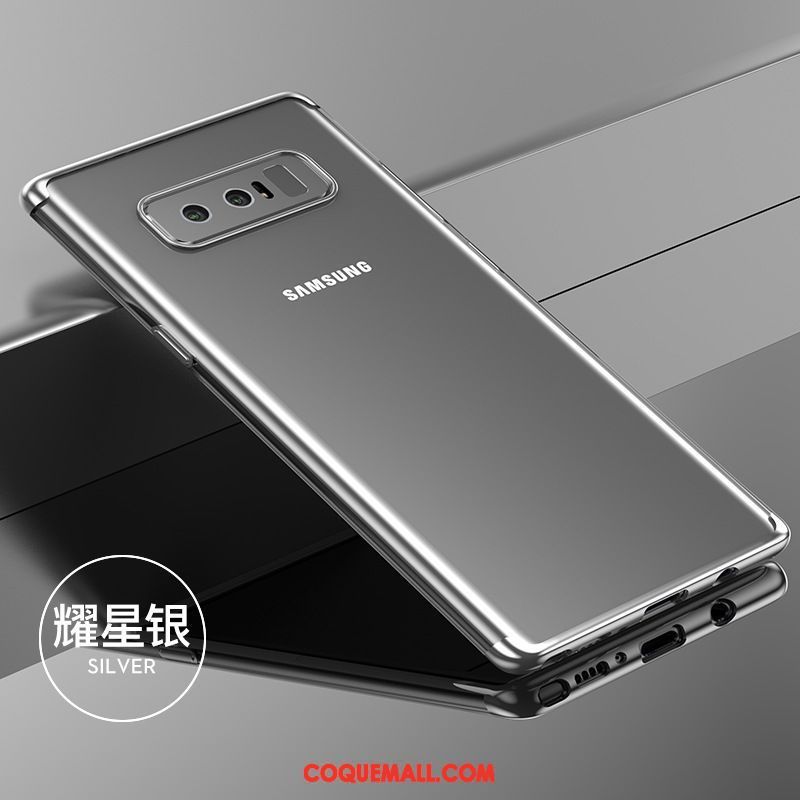 Étui Samsung Galaxy Note 8 Fluide Doux Transparent Étoile, Coque Samsung Galaxy Note 8 Bovins Protection