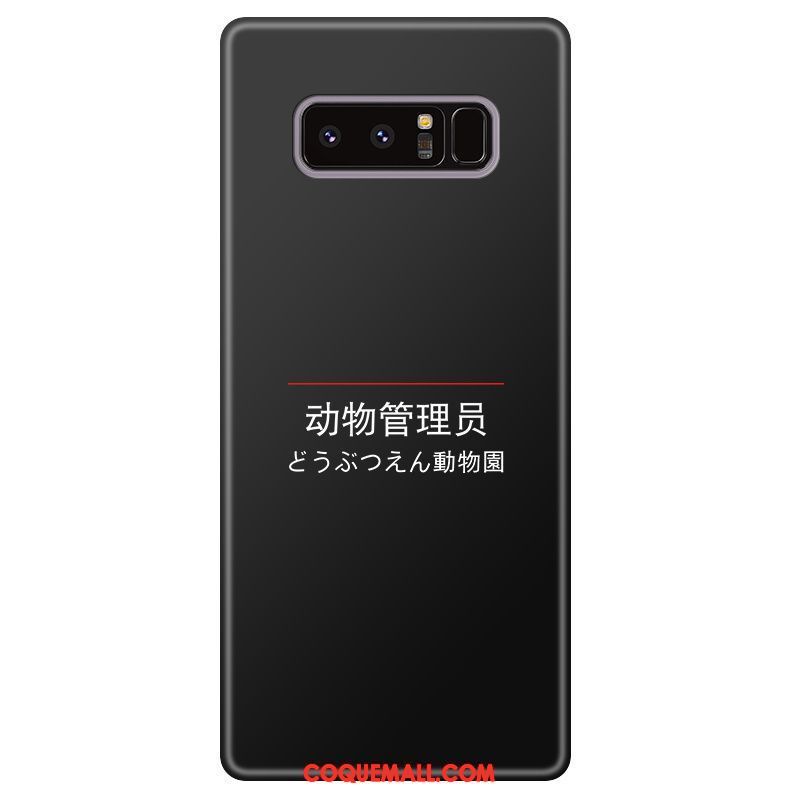 Étui Samsung Galaxy Note 8 Noir Personnalité Créatif, Coque Samsung Galaxy Note 8 Protection Incassable