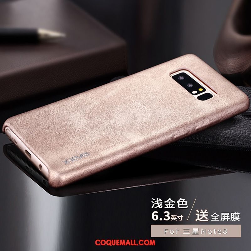 Étui Samsung Galaxy Note 8 Personnalité Clair Protection, Coque Samsung Galaxy Note 8 Téléphone Portable Foncé