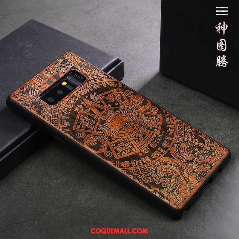 Étui Samsung Galaxy Note 8 Personnalité Vintage Tendance, Coque Samsung Galaxy Note 8 Protection Incassable Braun