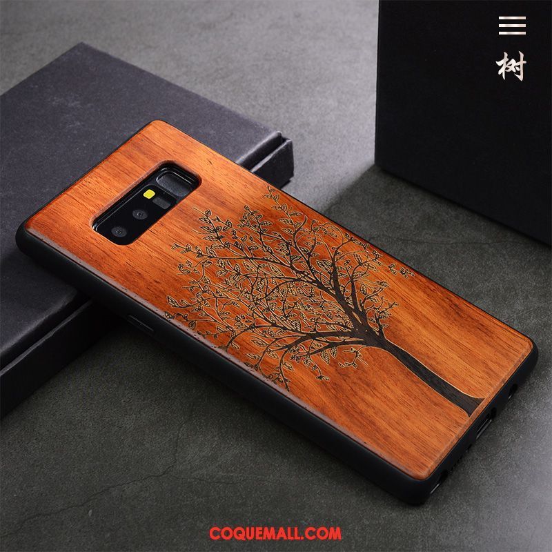 Étui Samsung Galaxy Note 8 Personnalité Vintage Tendance, Coque Samsung Galaxy Note 8 Protection Incassable Braun