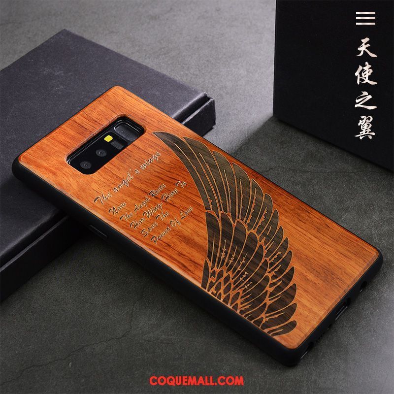 Étui Samsung Galaxy Note 8 Personnalité Vintage Tendance, Coque Samsung Galaxy Note 8 Protection Incassable Braun