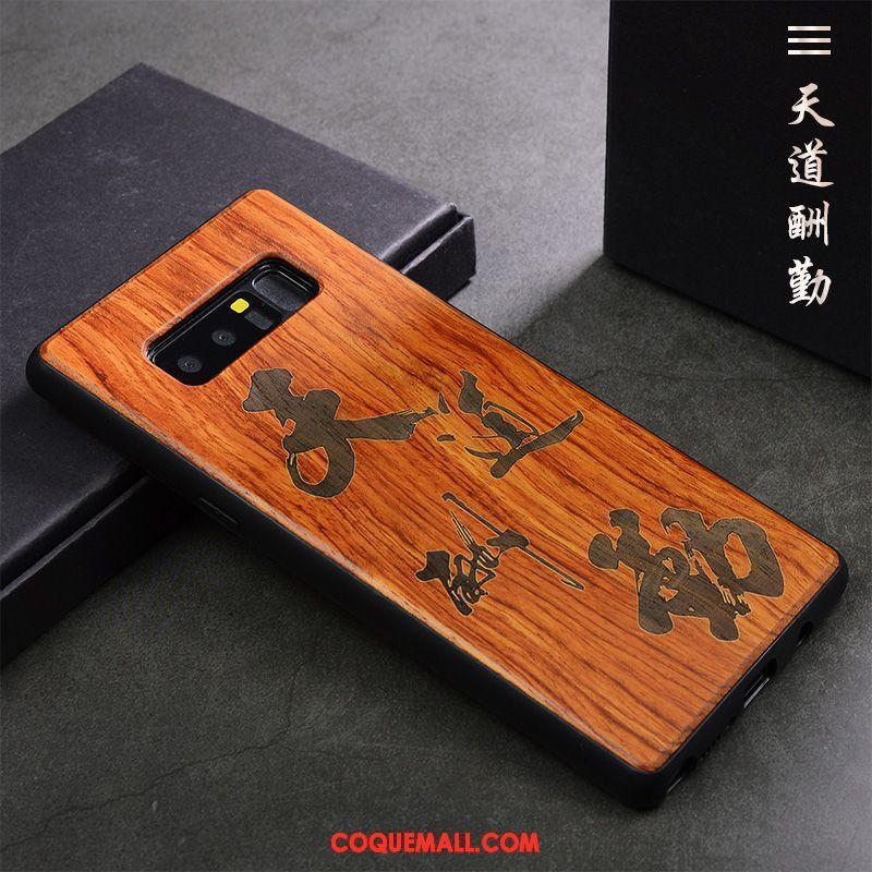 Étui Samsung Galaxy Note 8 Personnalité Vintage Tendance, Coque Samsung Galaxy Note 8 Protection Incassable Braun