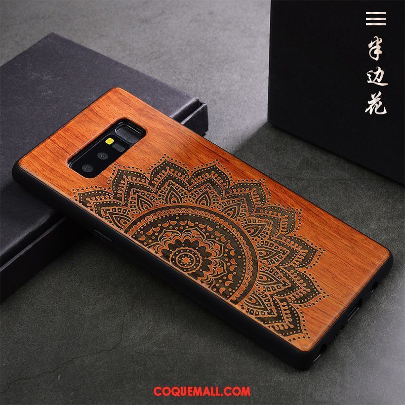 Étui Samsung Galaxy Note 8 Personnalité Vintage Tendance, Coque Samsung Galaxy Note 8 Protection Incassable Braun