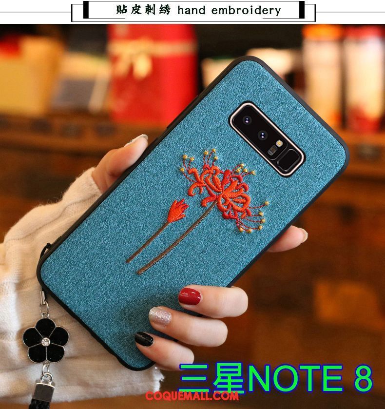 Étui Samsung Galaxy Note 8 Silicone Tendance Protection, Coque Samsung Galaxy Note 8 Gris Étoile