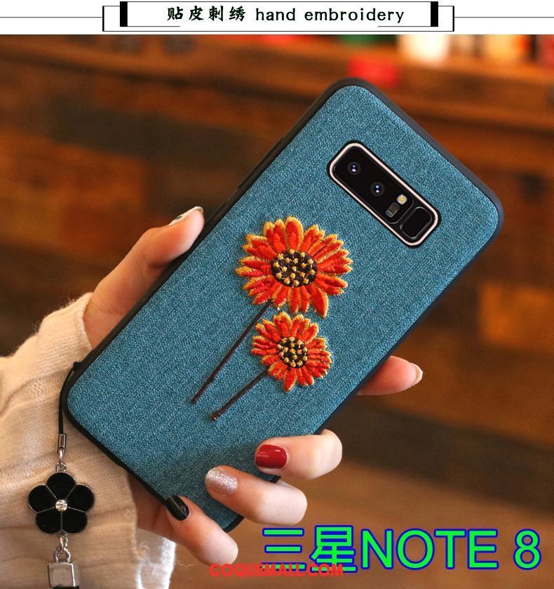 Étui Samsung Galaxy Note 8 Silicone Tendance Protection, Coque Samsung Galaxy Note 8 Gris Étoile