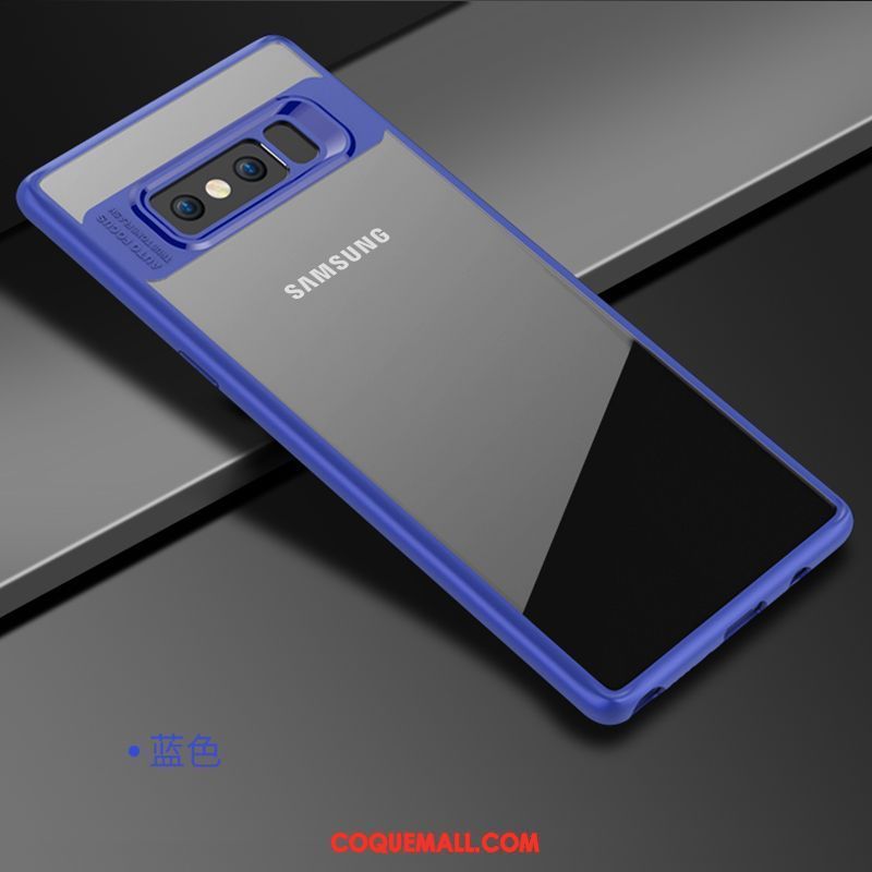 Étui Samsung Galaxy Note 8 Silicone Étoile Transparent, Coque Samsung Galaxy Note 8 Noir Très Mince