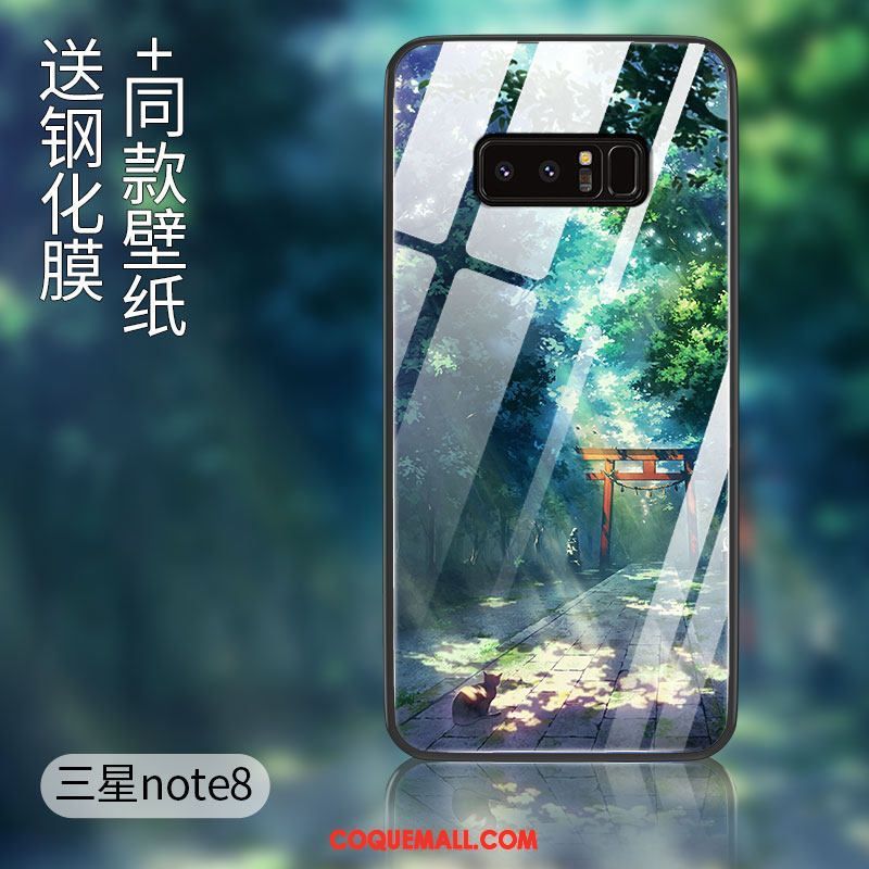 Étui Samsung Galaxy Note 8 Tout Compris Verre Protection, Coque Samsung Galaxy Note 8 Étoile Incassable