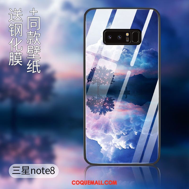 Étui Samsung Galaxy Note 8 Tout Compris Verre Protection, Coque Samsung Galaxy Note 8 Étoile Incassable