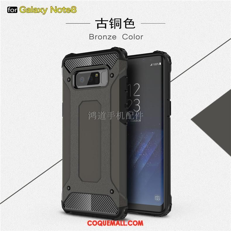 Étui Samsung Galaxy Note 8 Trois Défenses Difficile Créatif, Coque Samsung Galaxy Note 8 Bleu Étoile