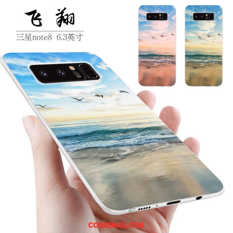 Étui Samsung Galaxy Note 8 Étoile Petit Téléphone Portable, Coque Samsung Galaxy Note 8 Fluide Doux Tout Compris