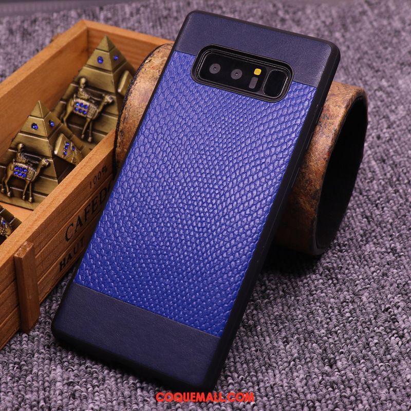 Étui Samsung Galaxy Note 8 Étui En Cuir Incassable Étoile, Coque Samsung Galaxy Note 8 Tout Compris Fluide Doux Braun