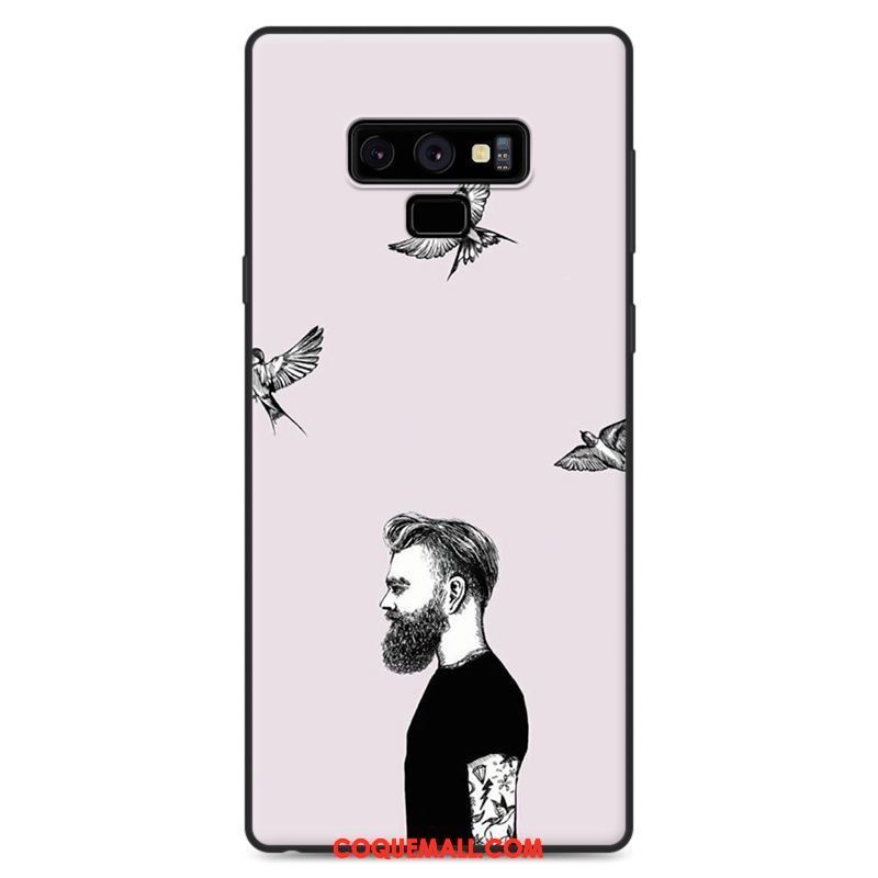 Étui Samsung Galaxy Note 9 Amoureux Fluide Doux Dessin Animé, Coque Samsung Galaxy Note 9 Jaune Étoile