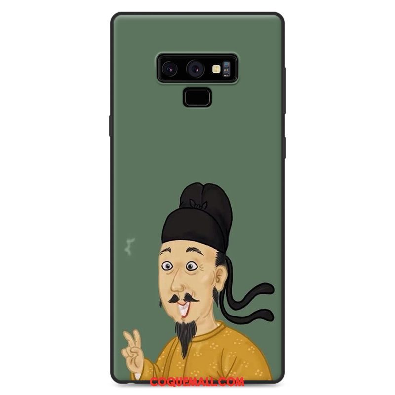 Étui Samsung Galaxy Note 9 Amoureux Fluide Doux Dessin Animé, Coque Samsung Galaxy Note 9 Jaune Étoile