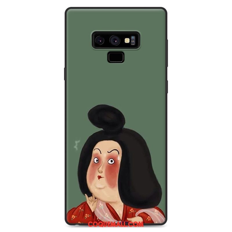 Étui Samsung Galaxy Note 9 Amoureux Fluide Doux Dessin Animé, Coque Samsung Galaxy Note 9 Jaune Étoile