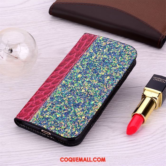 Étui Samsung Galaxy Note 9 Blanc Strass Protection, Coque Samsung Galaxy Note 9 Or Incassable